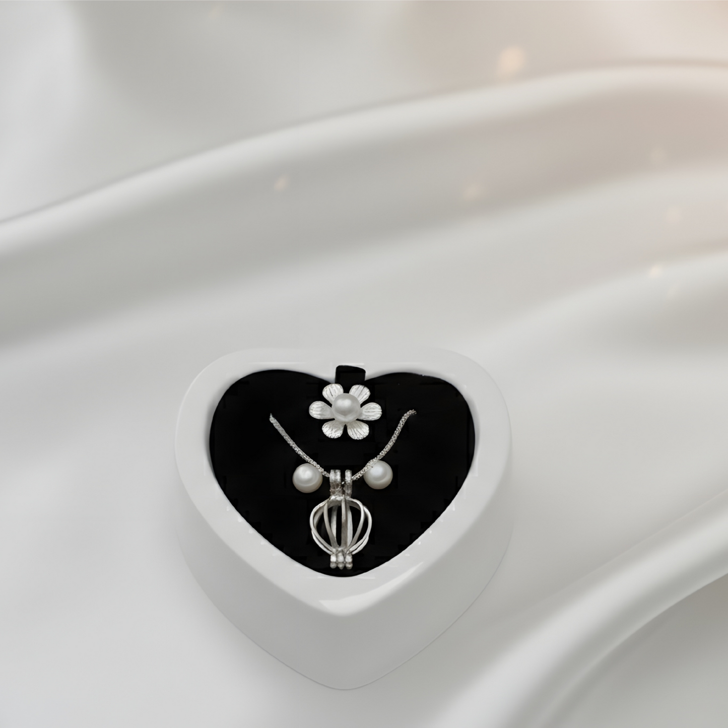 💜 Love Pearl Necklace Gift Box