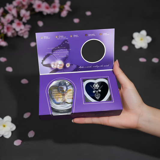 💜 Love Pearl Necklace Gift Box